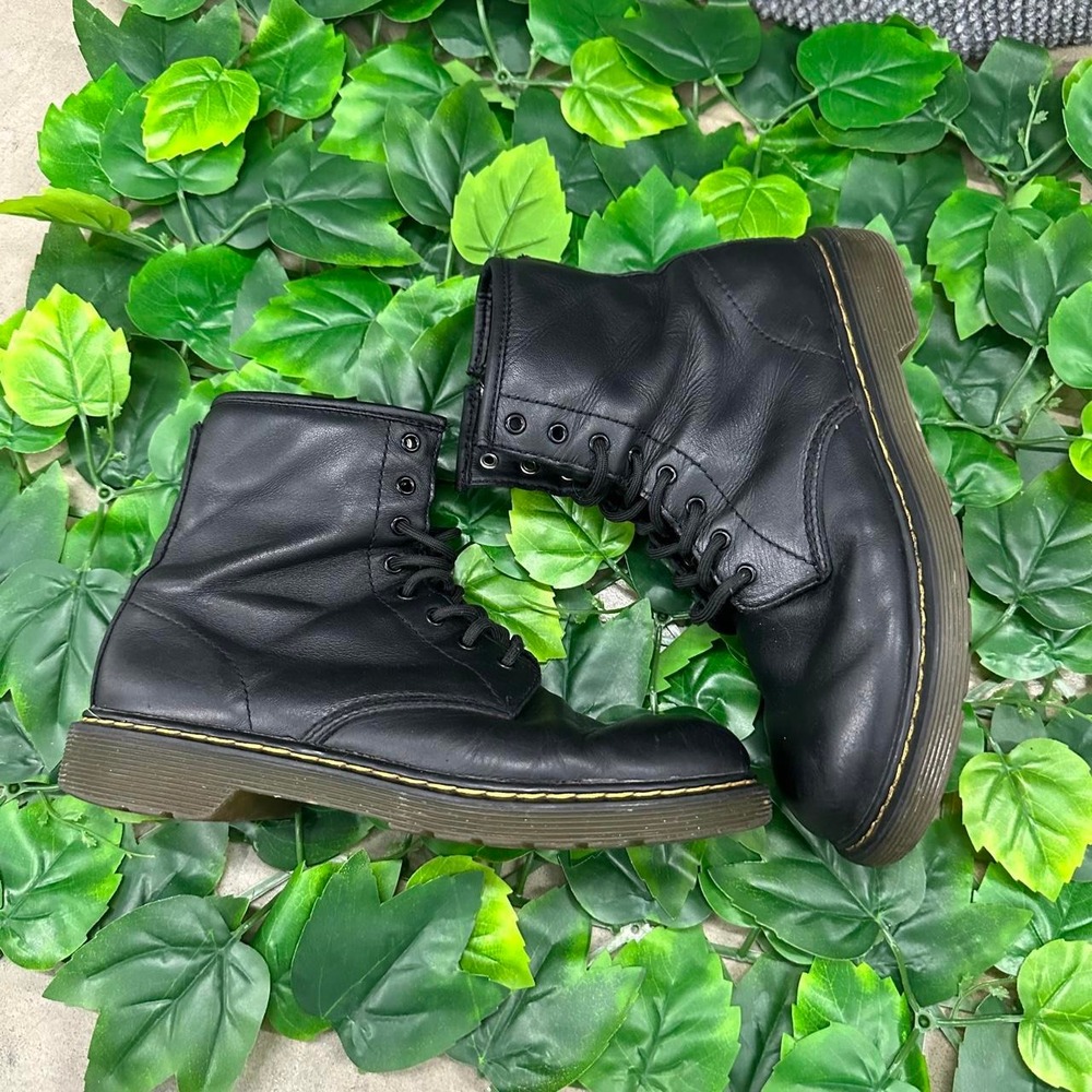 Dr. Martens 1460 Black Leather Combat Boots Men's 5 Women's 6